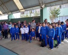 Hora Cívica marca o lançamento da edição 2019 do Projeto de leitura do Colégio Adiles Bordin.