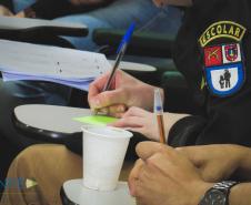 Patrulha Escolar e integrantes do NRE se reúnem para discutir sobre Bullying