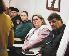 Patrulha Escolar e integrantes do NRE se reúnem para discutir sobre Bullying