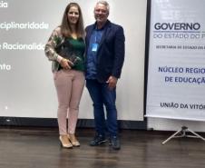 Professores de Língua Portuguesa, Matemática, Mais Aprendizagem, Salas de Apoio à Aprendizagem, parceria Sesc e Pedagogos participam de Formação Continuada.