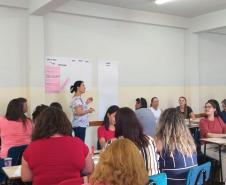 Durante a semana passada, os Professores, Pedagogos e Diretores, responsáveis pelo “Programa Mais Aprendizagem”, dos Colégios Estaduais jurisdicionados ao NRE de União da Vitória, participaram de encontros formativos na UNIUV.