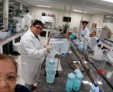 Foram produzidos cerca de 74 litros, que serão destinados para locais públicos como Hospital, Bombeiros, Polícia, Igrejas e Fórum. 