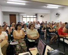 CHEFE DO NRE DE UNIÃO DA VITÓRIA REALIZA A PRIMEIRA REUNIÃO DO ANO DE 2019 COM OS DIRETORES DOS COLÉGIOS ESTADUAIS JURISDICIONADOS AO NÚCLEO.
O início do ano letivo está se aproximando e, com ele, os preparativos para a volta às aulas. Assim, na manhã de hoje, 23 de janeiro de 2019, aconteceu no auditório do NRE de União da Vitória, a primeira reunião do chefe professor Carlos Alberto Polsin com os diretores das Instituições Estaduais desta Regional.

