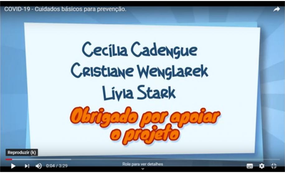 A professora, que já atua na Educação há mais de 15 anos, também escreve roteiros e é colaboradora em um canal do youtube chamado “O Incrível Pontinho Azul”, que trabalha com temas relacionados à Biologia, Química, Física e Astronomia. Um dos trabalhos mais recentes é uma animação sobre o novo Coronavírus, vale a pena conhecer.