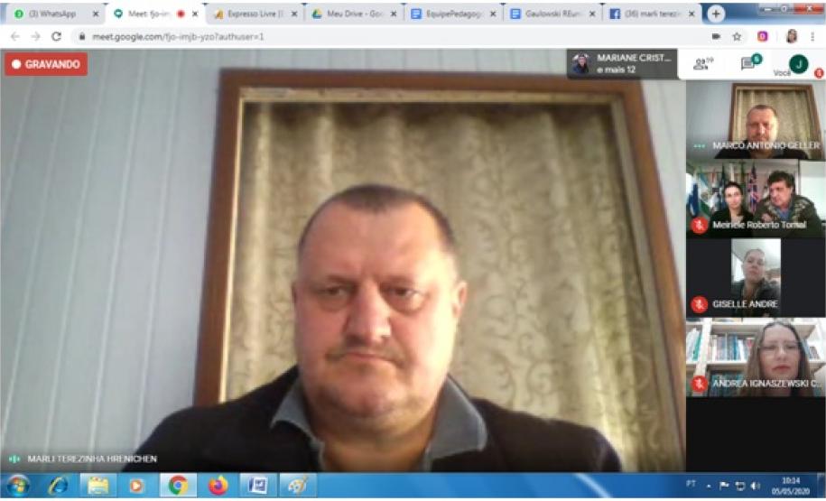 A chefia do NRE/UVA Prof. Carlos Alberto Polsin e Profª Francieli Maltauro, foram convidados e também  participaram deste momento importante.