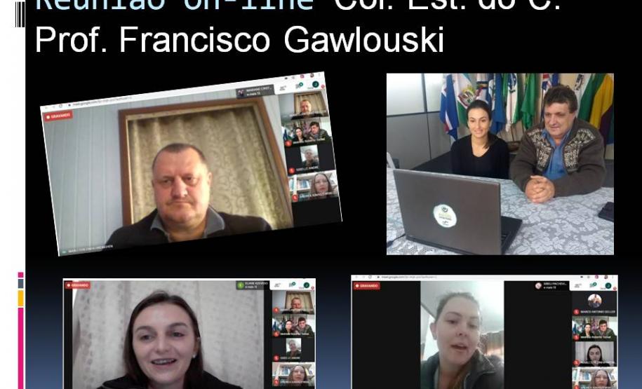 A chefia do NRE/UVA Prof. Carlos Alberto Polsin e Profª Francieli Maltauro, foram convidados e também  participaram deste momento importante.