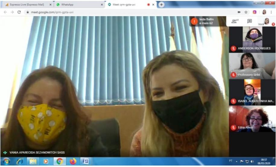 A reunião contou com a participação da Equipe Gestora, Pedagógica e Docente do Colégio, e ainda da chefia do NRE/UVA Prof. Carlos Alberto Polsin e Profª Francieli Maltauro, e da Profª. Edna Metelski, Técnica Pedagógica do NRE/UVA.